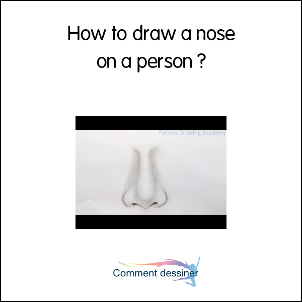 How to draw a nose on a person